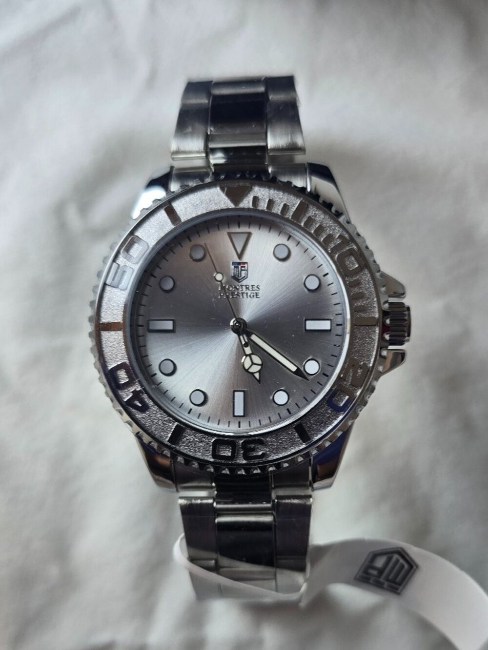 Montres Prestige X Invicta MPW-0266 Men's 43mm Silver Dial Stainless Steel Watch - Picture 2 of 6